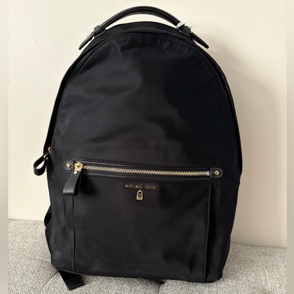 MICHAEL KORS NWT Large Kelsey Black Everyday Backpack/Bag Travel Friendly - Picture 1 of 12